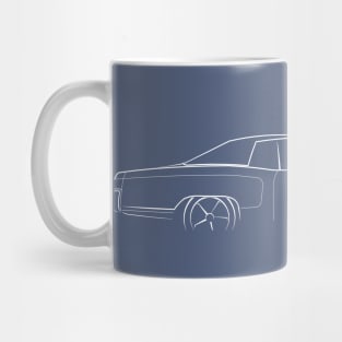 1972 Chevy Monte Carlo - profile stencil, white Mug